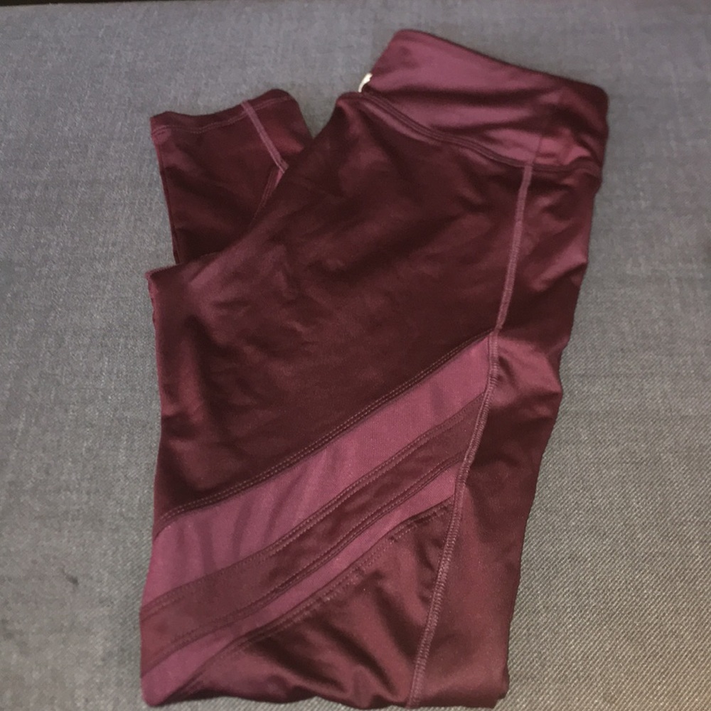 Maroon Workout Leggings